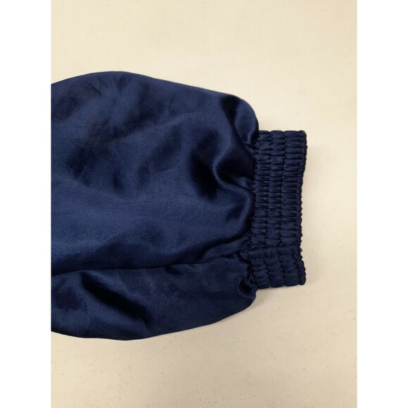 Vtg USA Alpha Factor Jacket Warm Up Windbreaker Adult Sz M Blue White Stars - Picture 7 of 12